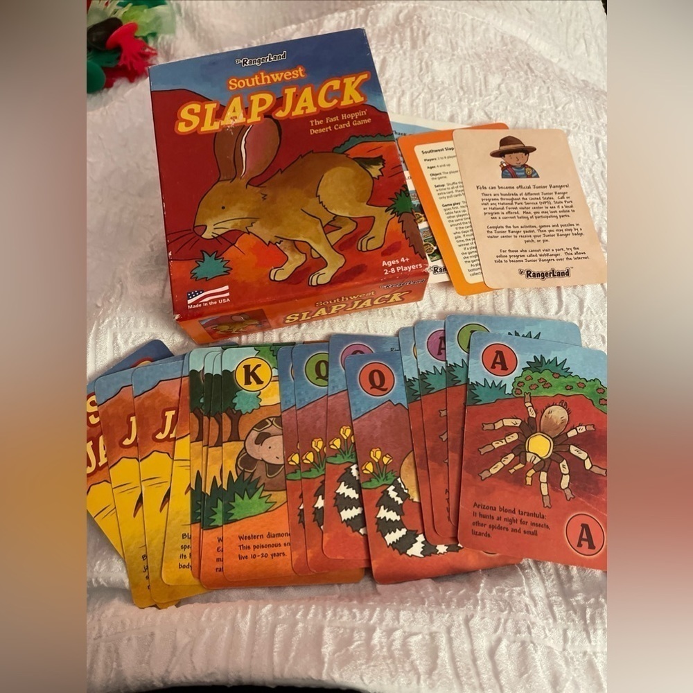 Southwest Slap Jack Card Game COMPLETE Jr RangerLand Haywood 2012 Kids